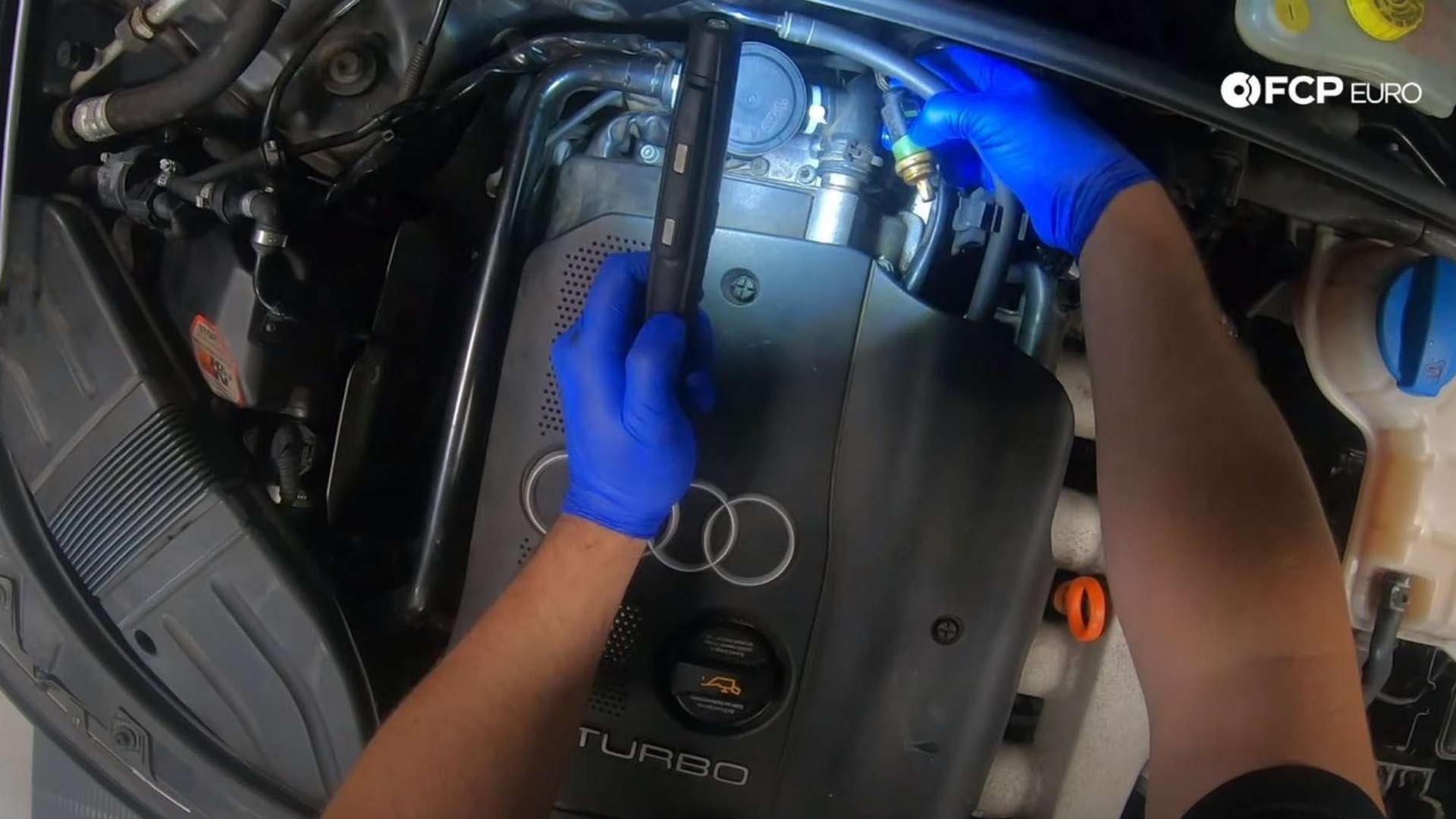 How To Replace The Coolant Temperature Sensor On An Audi/VW 1.8t (Audi A4, A6, Golf, Passat, & More)