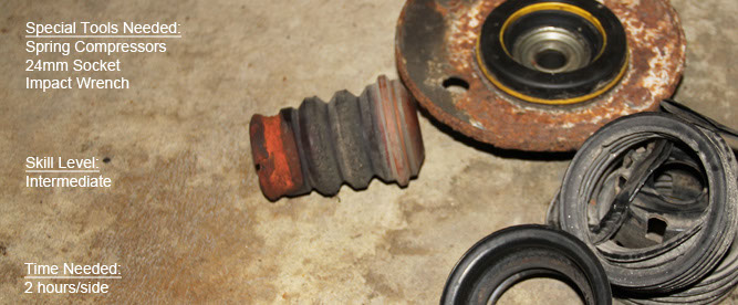 How to Replace Strut Mounts, Bearings, and Boots on a Volvo 940
