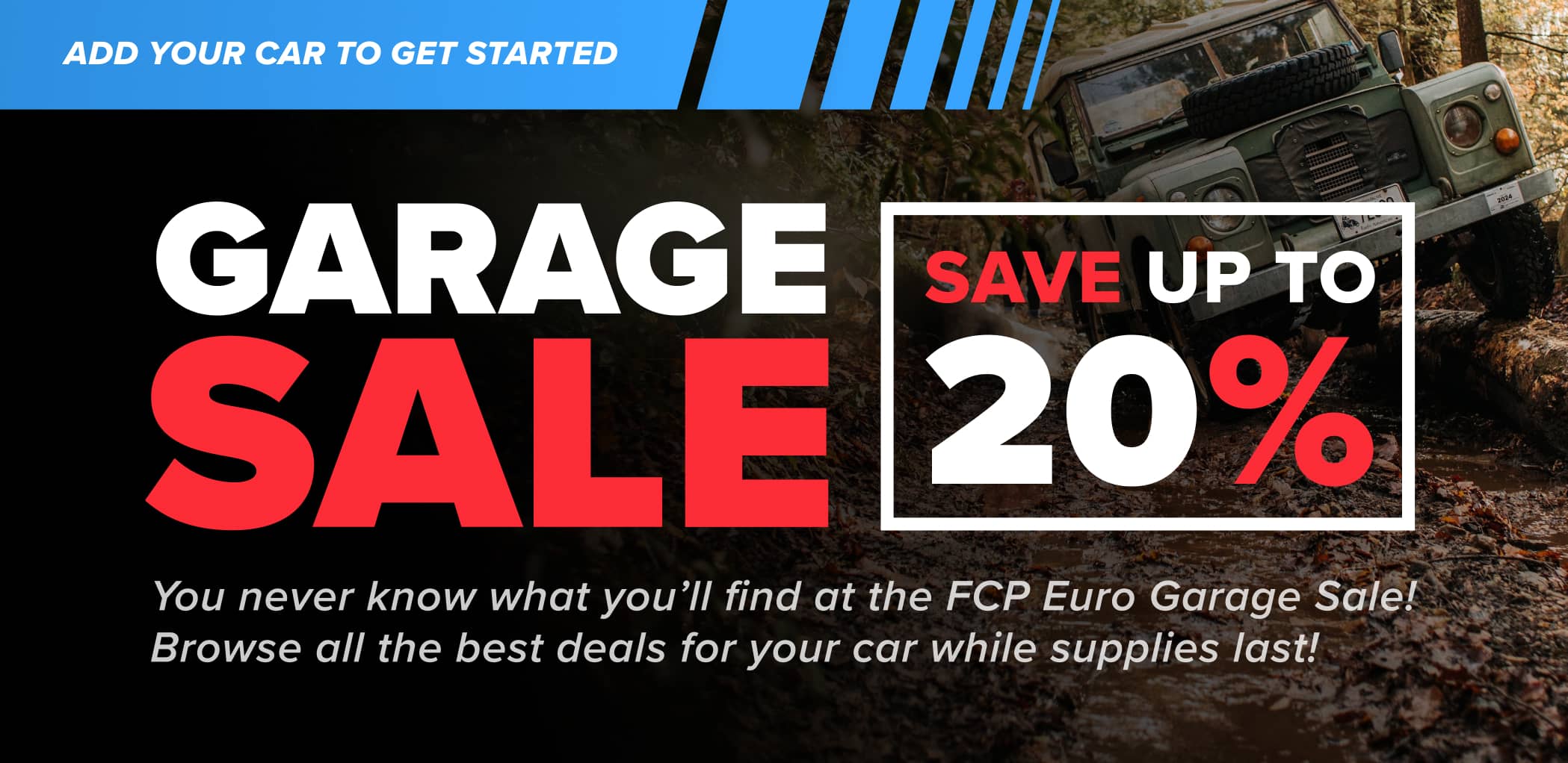 Website header fall garage sale 2098x1022